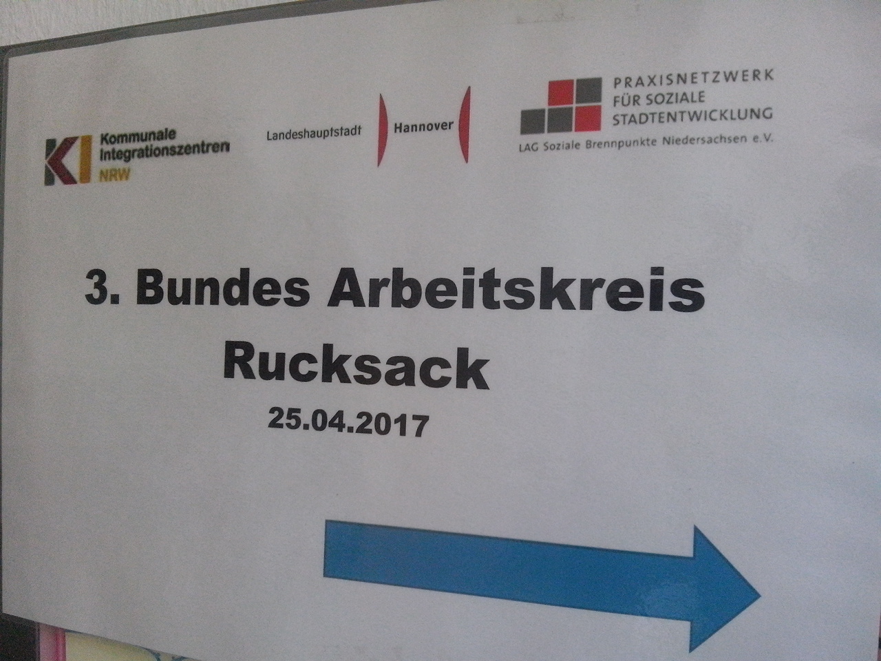Bundesweiter Arbeitskreis Rucksack am 25.04.17 in Hannover